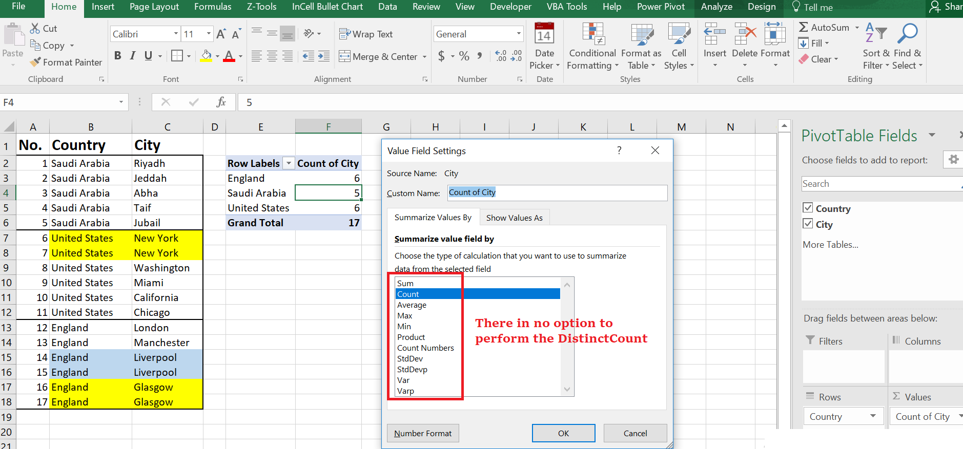 Distinct Count In Excel Power BI Excel Are Better Together