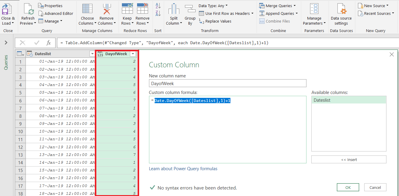 power bi get previous working day