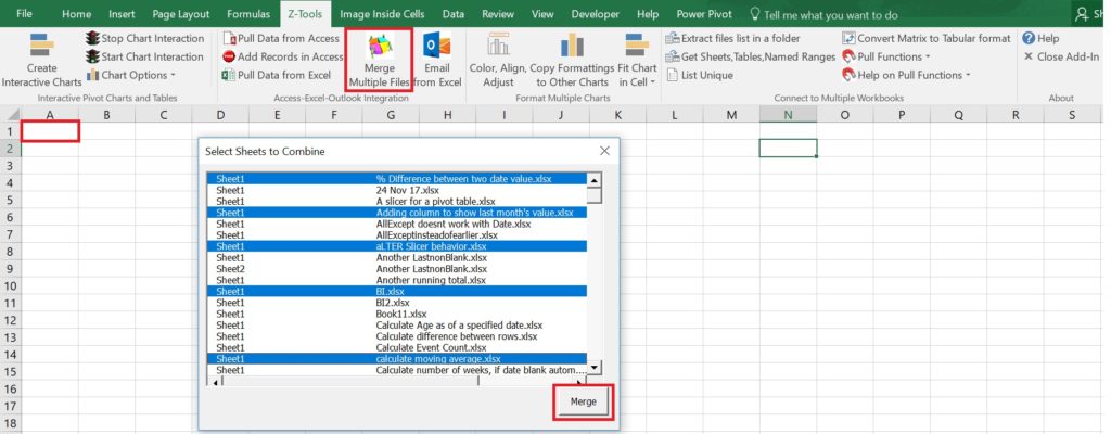 pull specific data from multiple excel for mac files into one