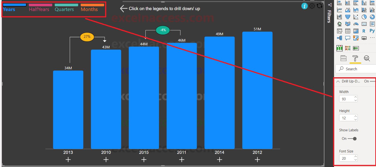 Hierarchical Bar Chart Power Bi And Excel Are Better Together